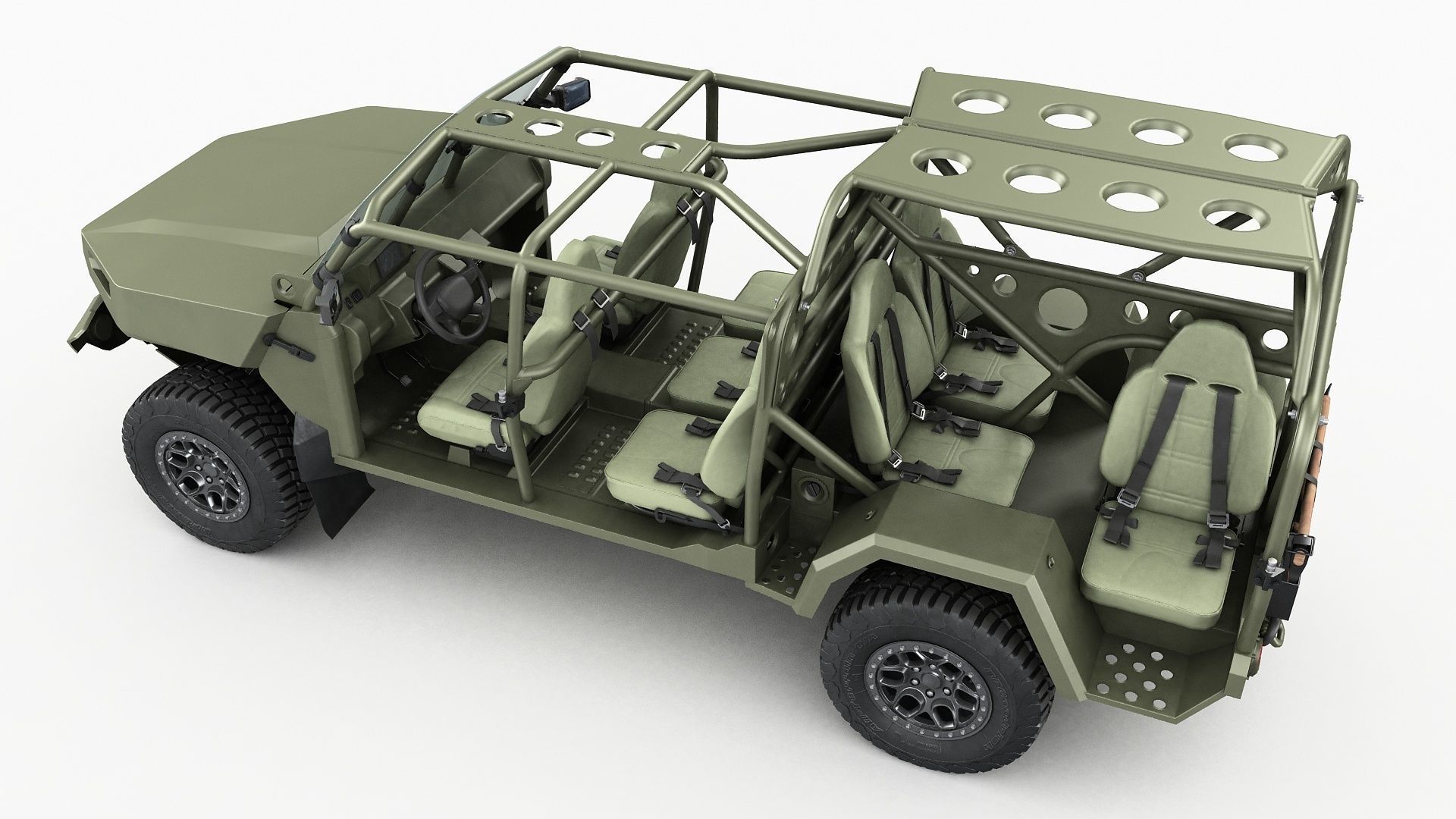 Chevy Colorado ZR2 military ISV collection 3D model_12