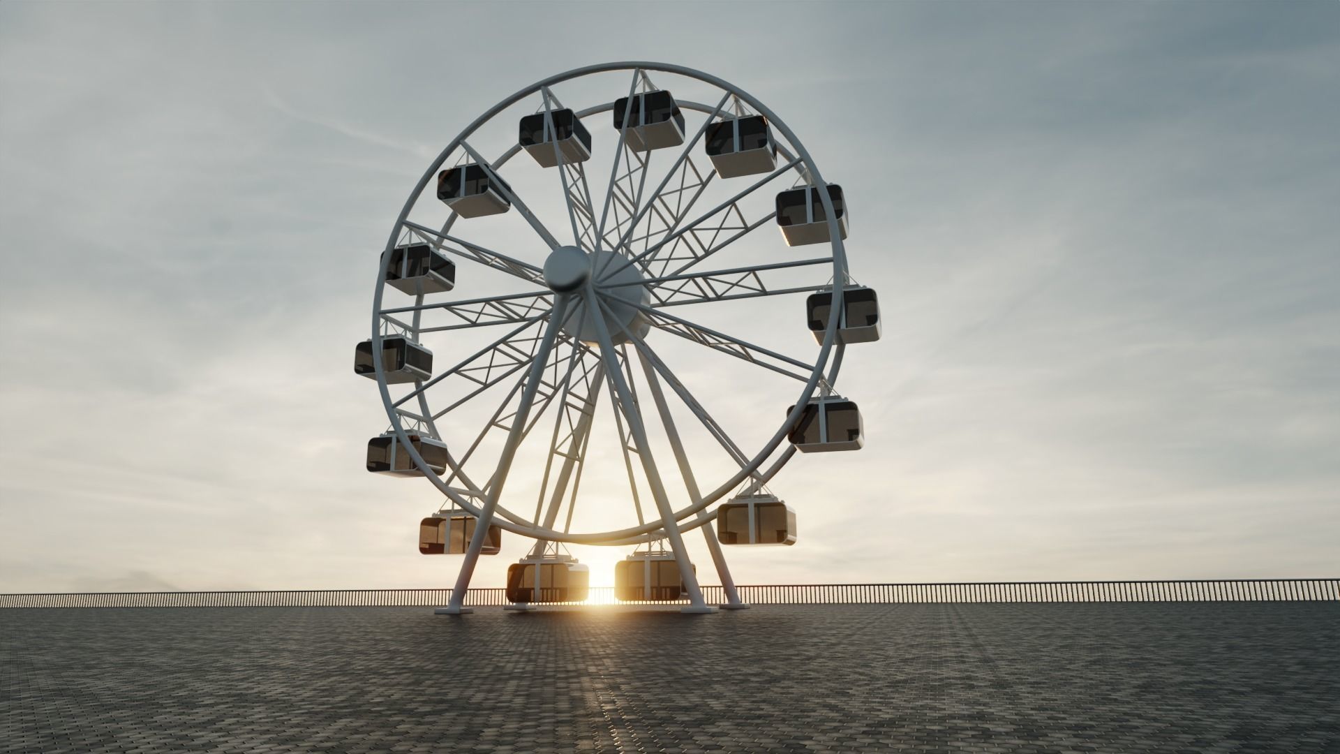 Ferris Wheel 3D model_1