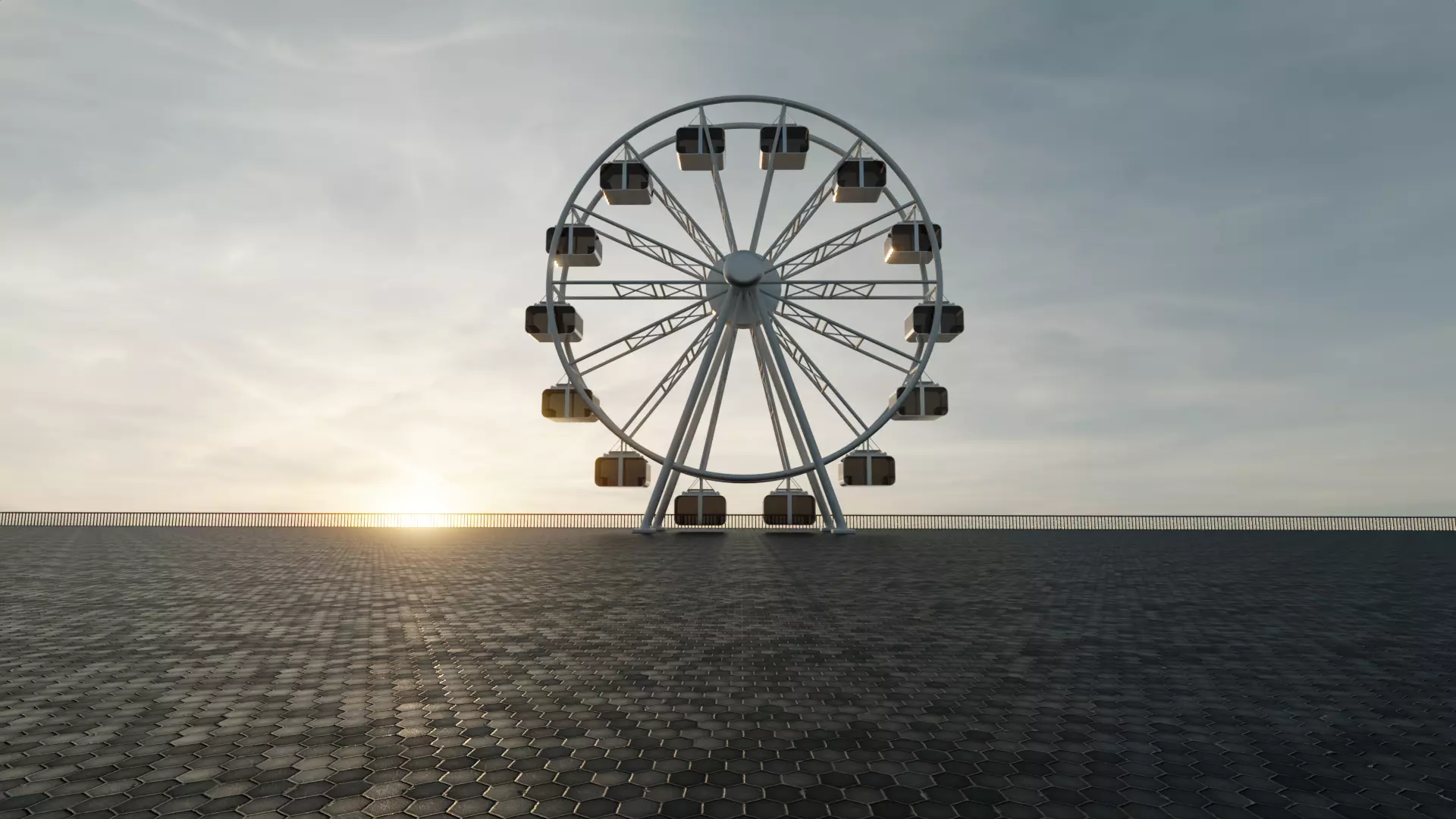 Ferris Wheel 3D model_0