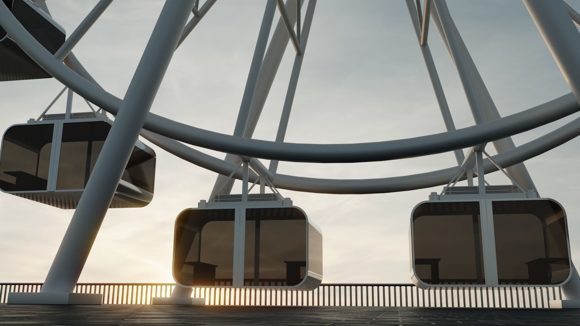 Ferris Wheel 3D model_4