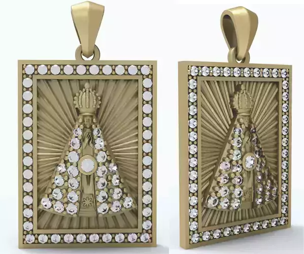 Nossa Senhora Aparecida com brilhantes Our Lady of Aparecida 
