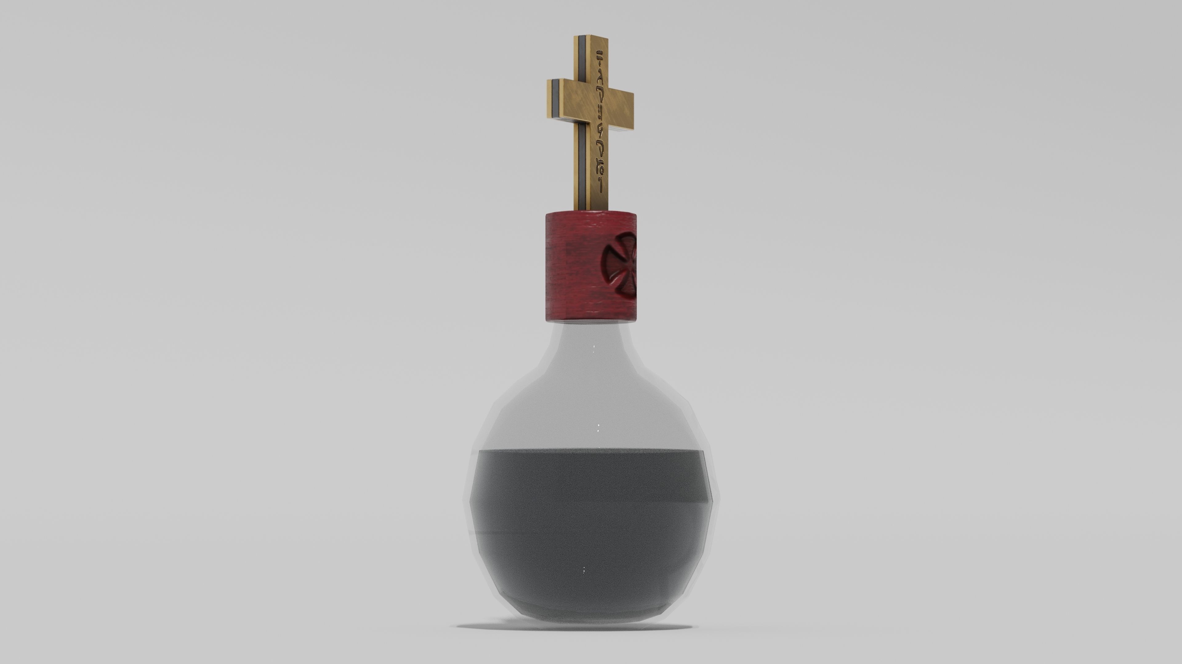 OB 00 13 vampire hunter holy grenade Low-poly 3D model_3