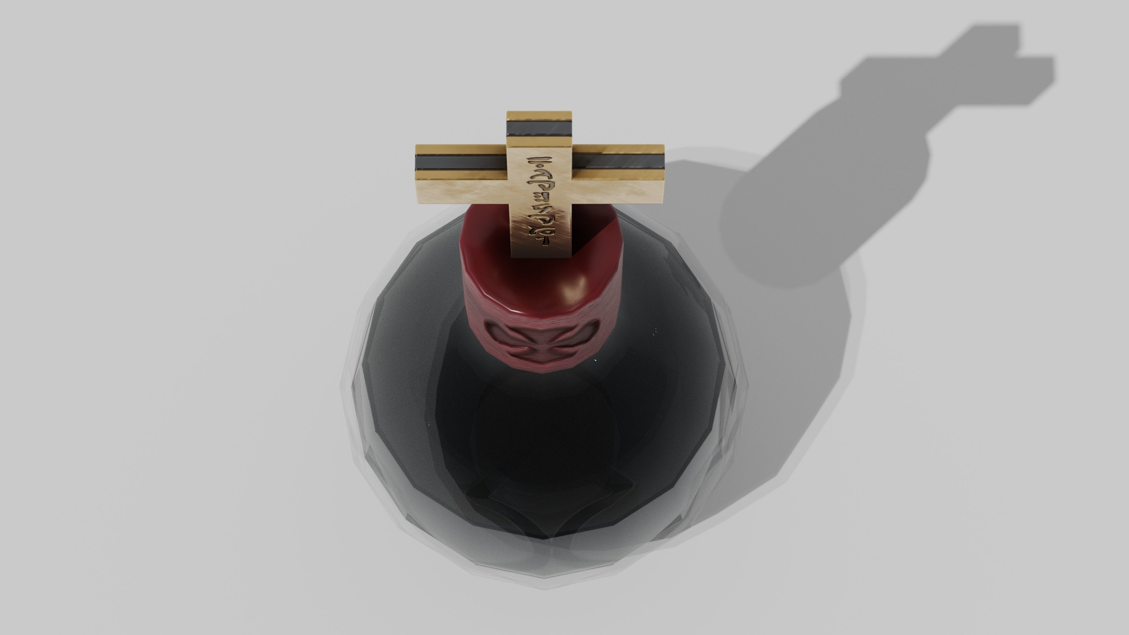 OB 00 13 vampire hunter holy grenade Low-poly 3D model_7