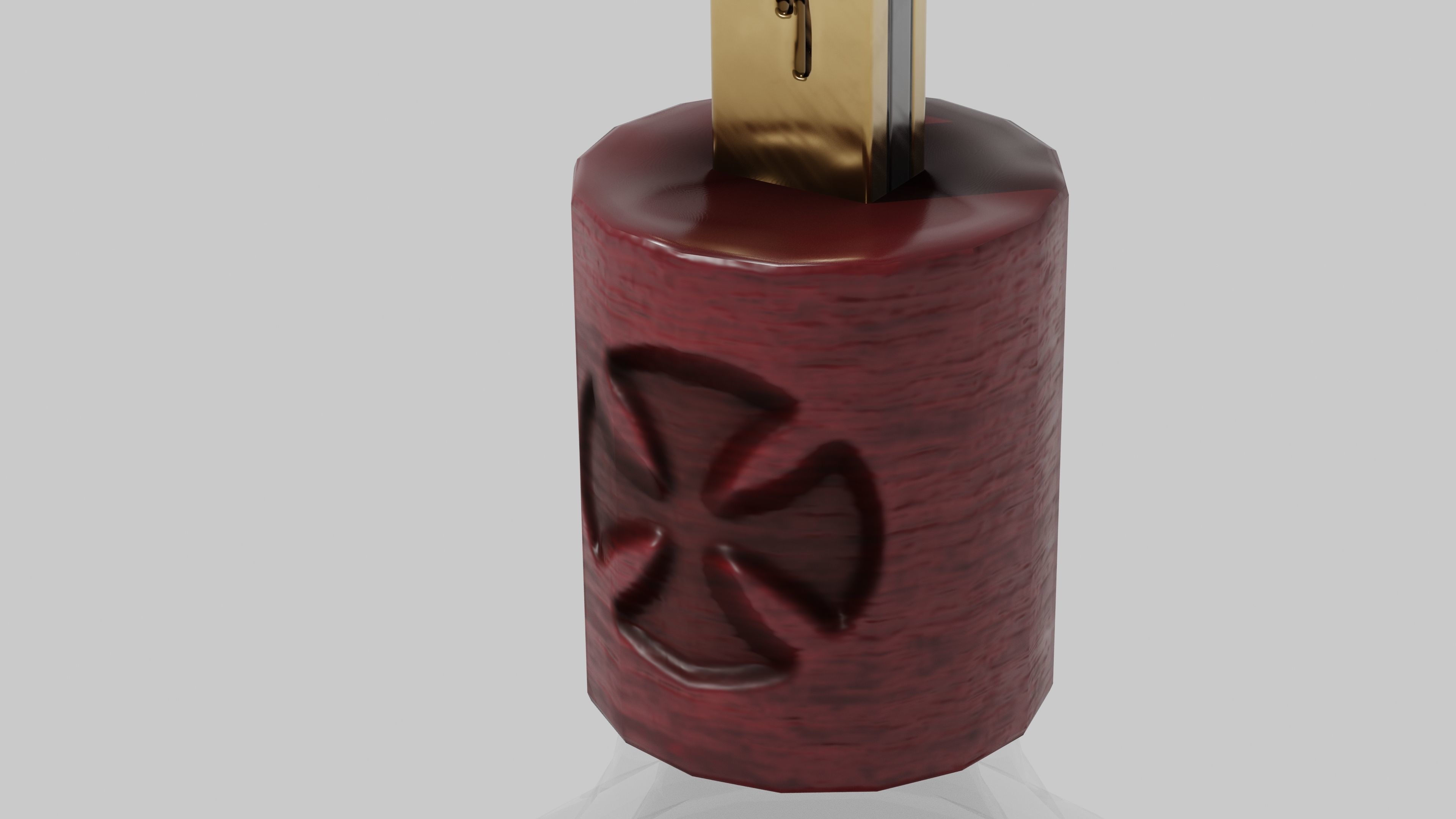 OB 00 13 vampire hunter holy grenade Low-poly 3D model_5