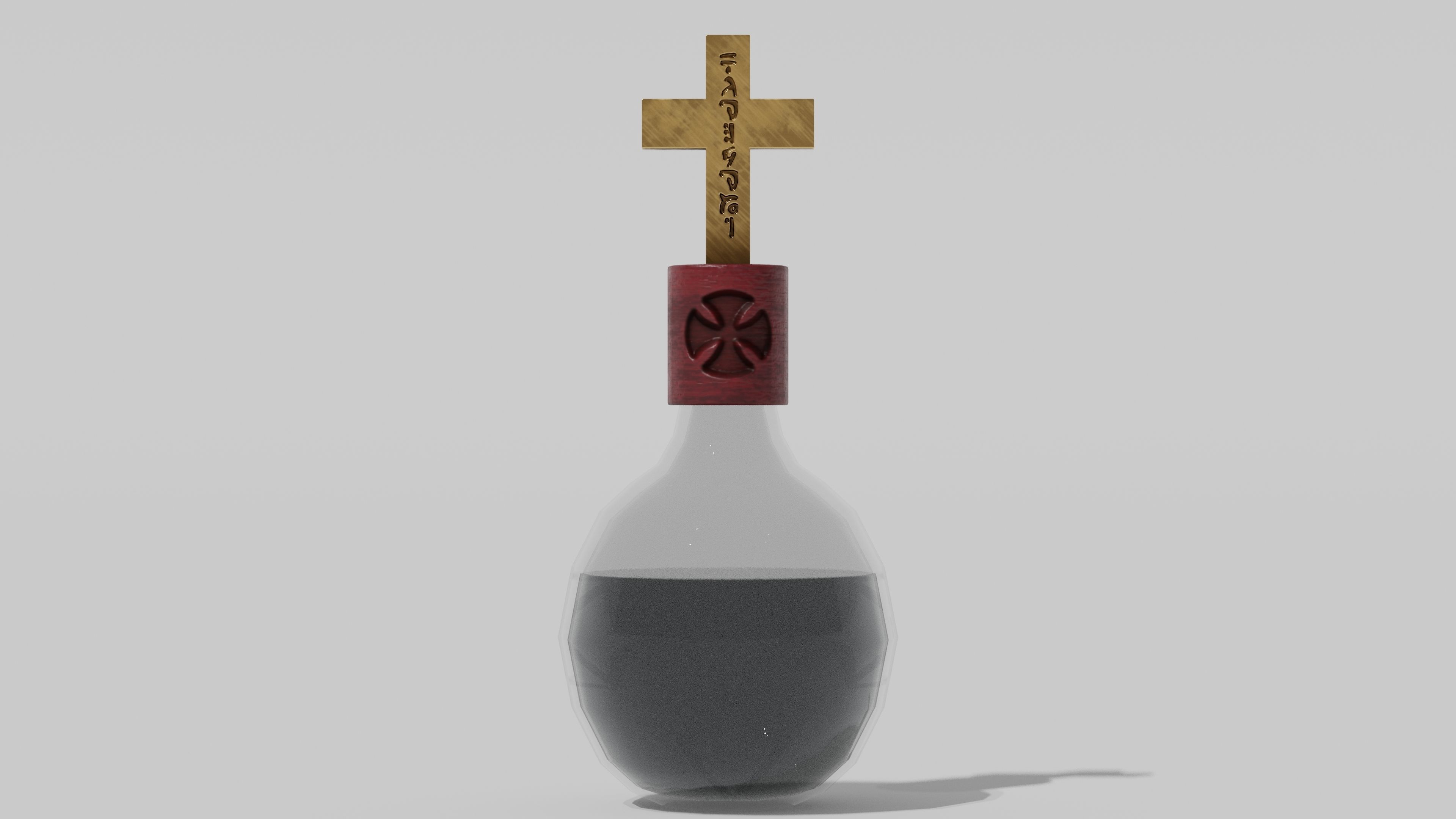 OB 00 13 vampire hunter holy grenade Low-poly 3D model_8