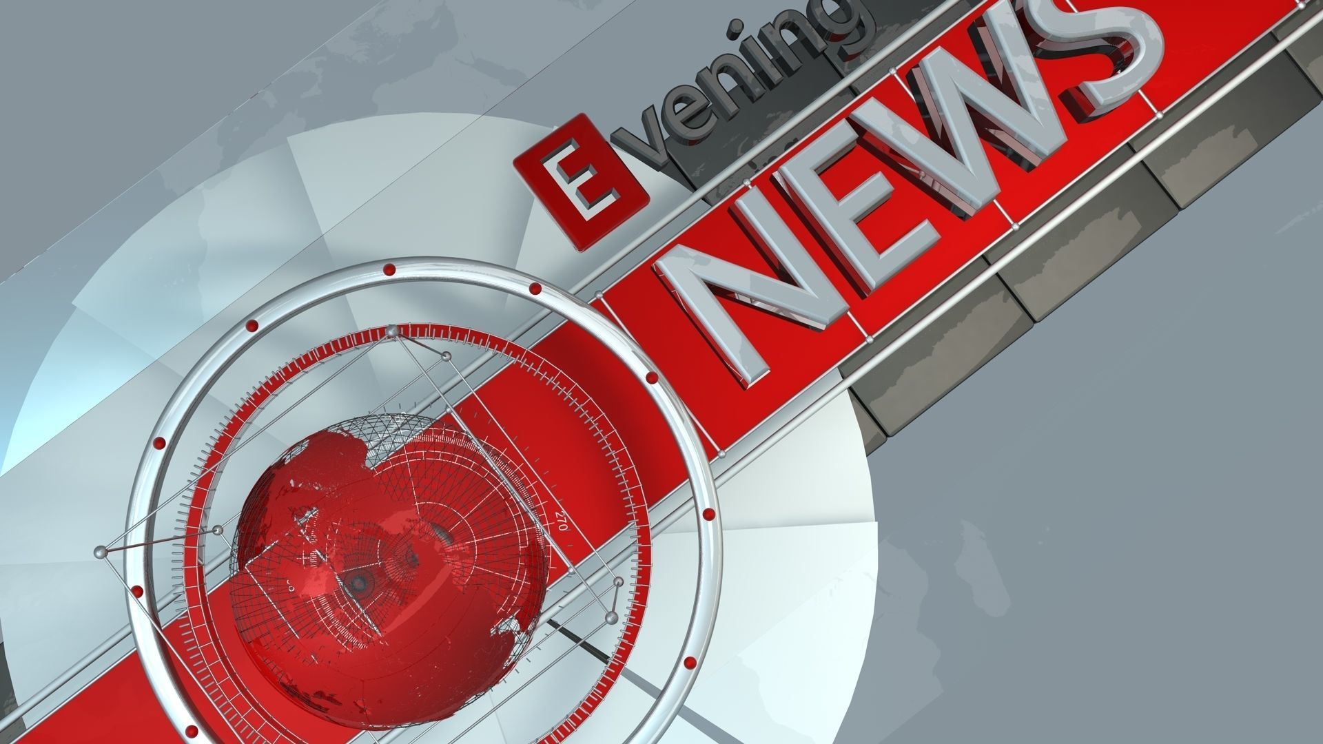 News intro animation 3D model 3D model_1