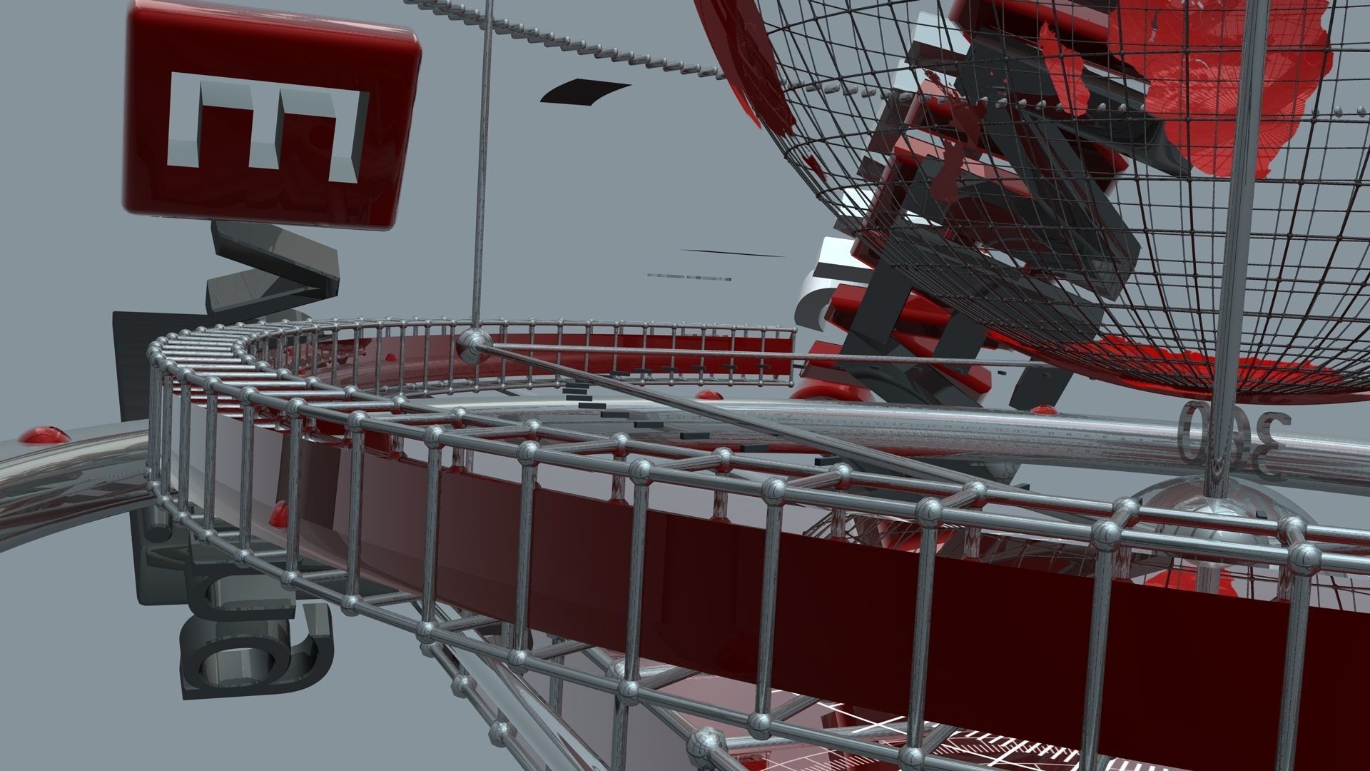 News intro animation 3D model 3D model_3