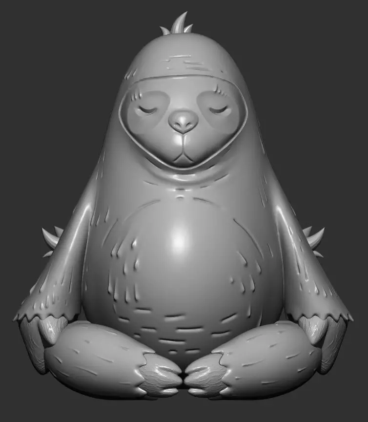 Sloth bear 3D print model