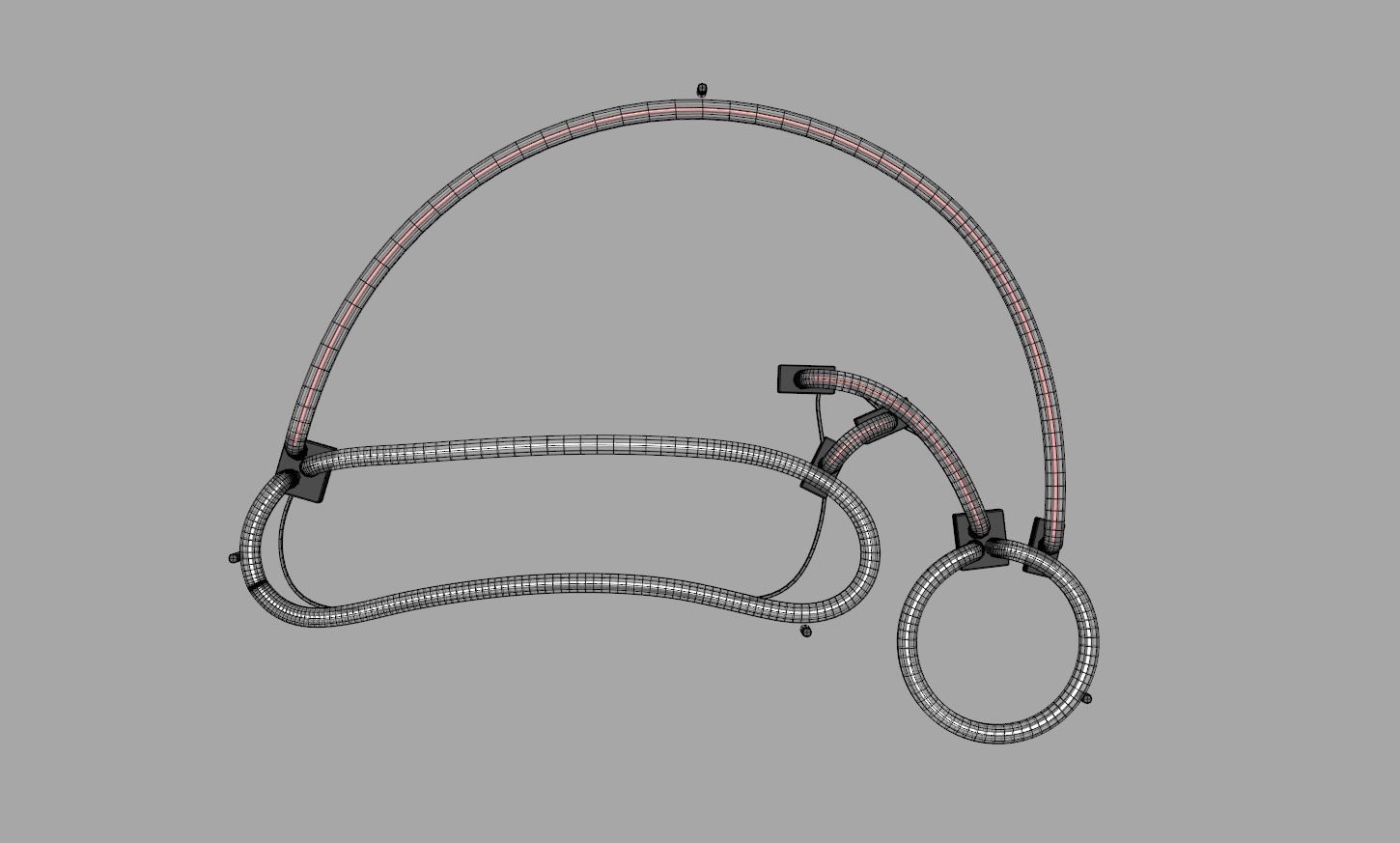 Santa Hat - Neon Sign 3D model_6