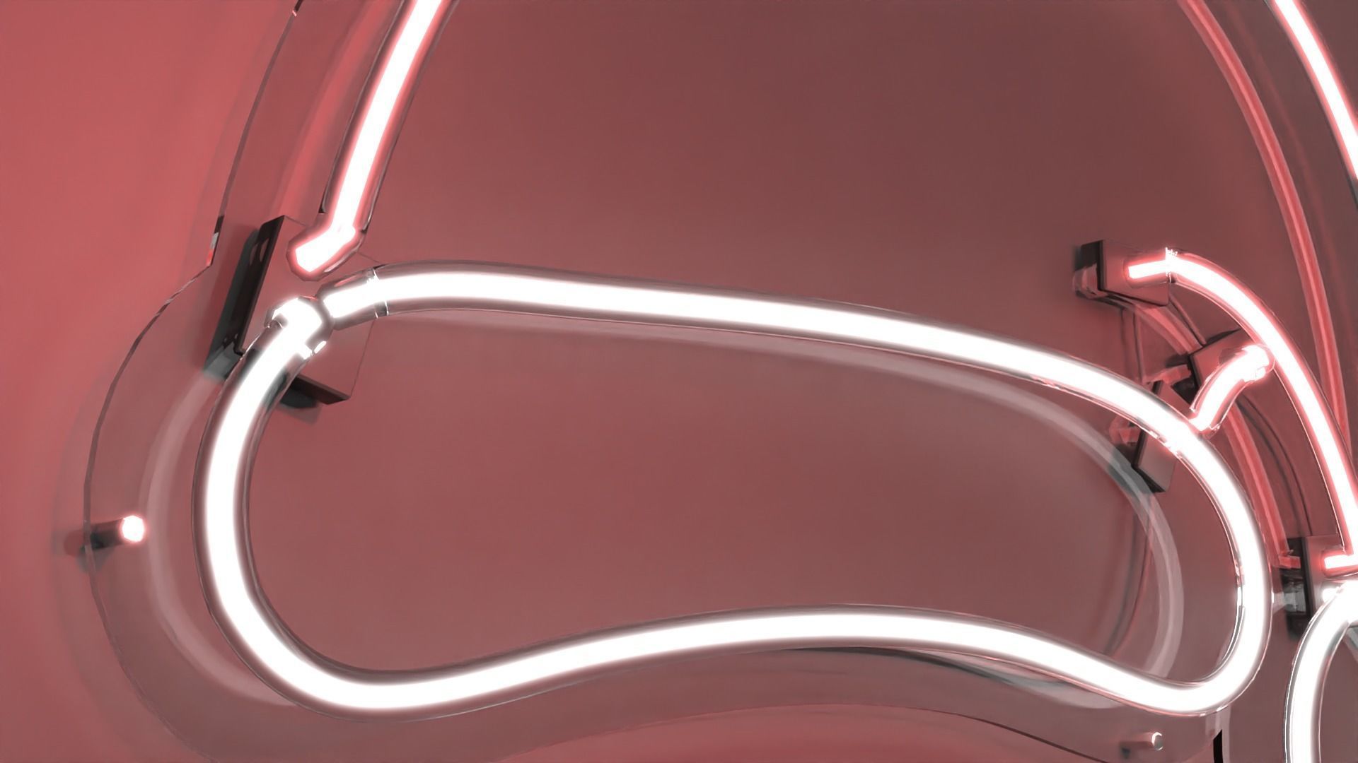 Santa Hat - Neon Sign 3D model_1