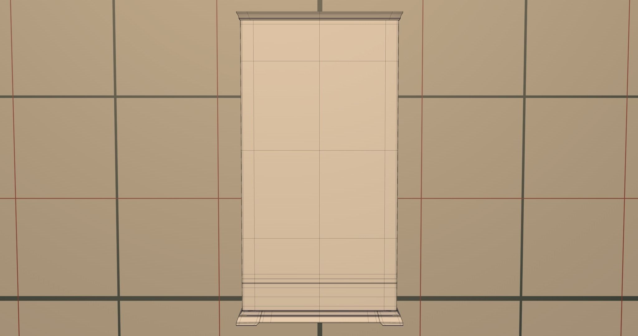 Bookshelf PBR wooden bookcase 3D model_11