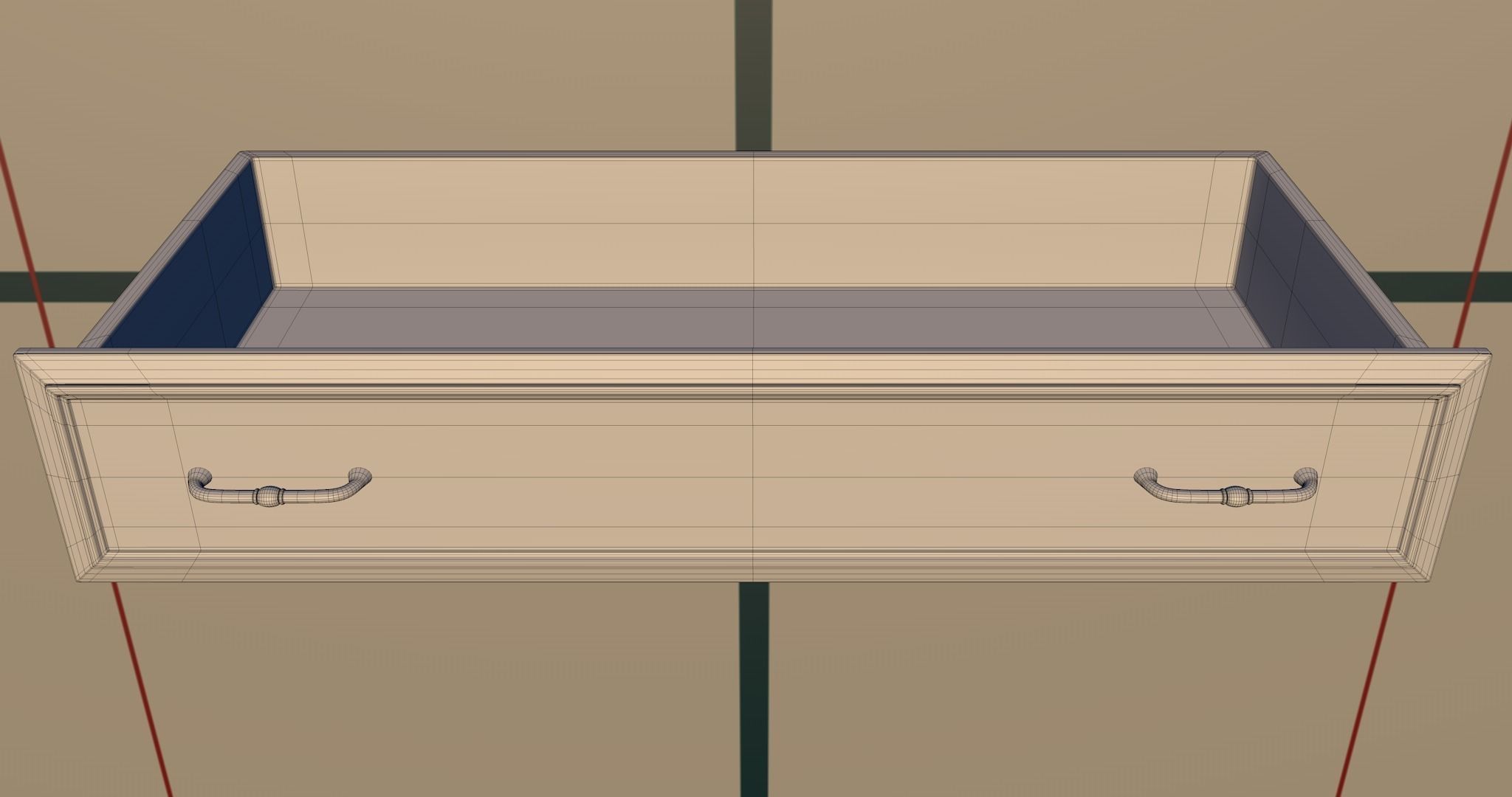 Bookshelf PBR wooden bookcase 3D model_12