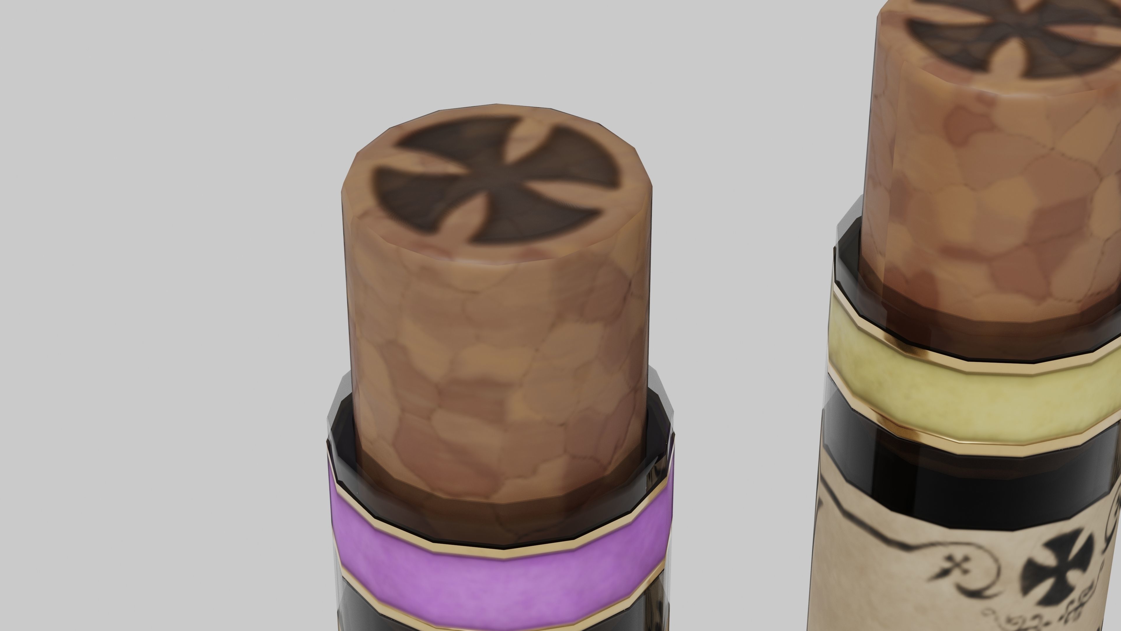 OB 00 16 vampire hunter five test tubes Low-poly 3D model_4