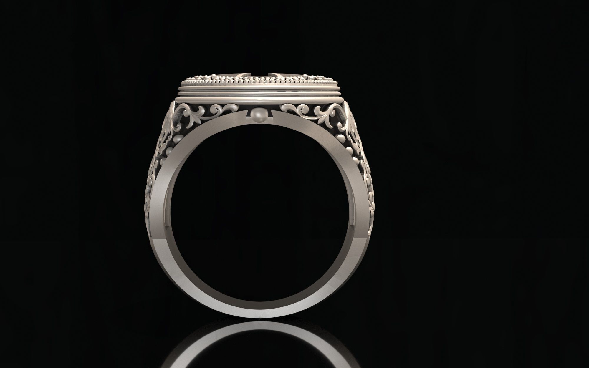 Man Ring  3D print model_2