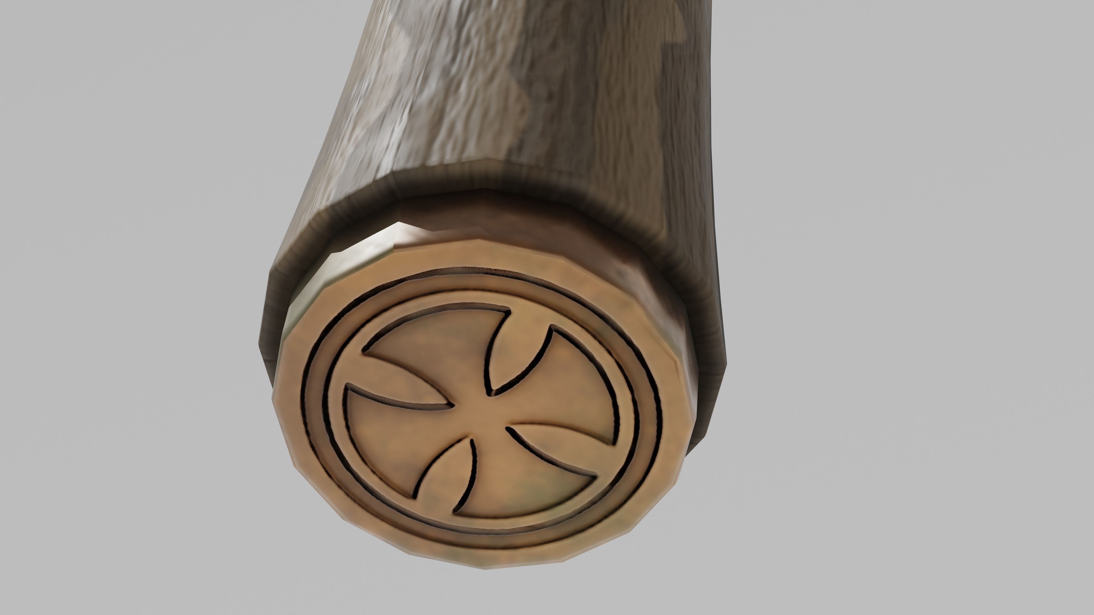 OB 00 17 vampire hunter hammer a Low-poly 3D model_5