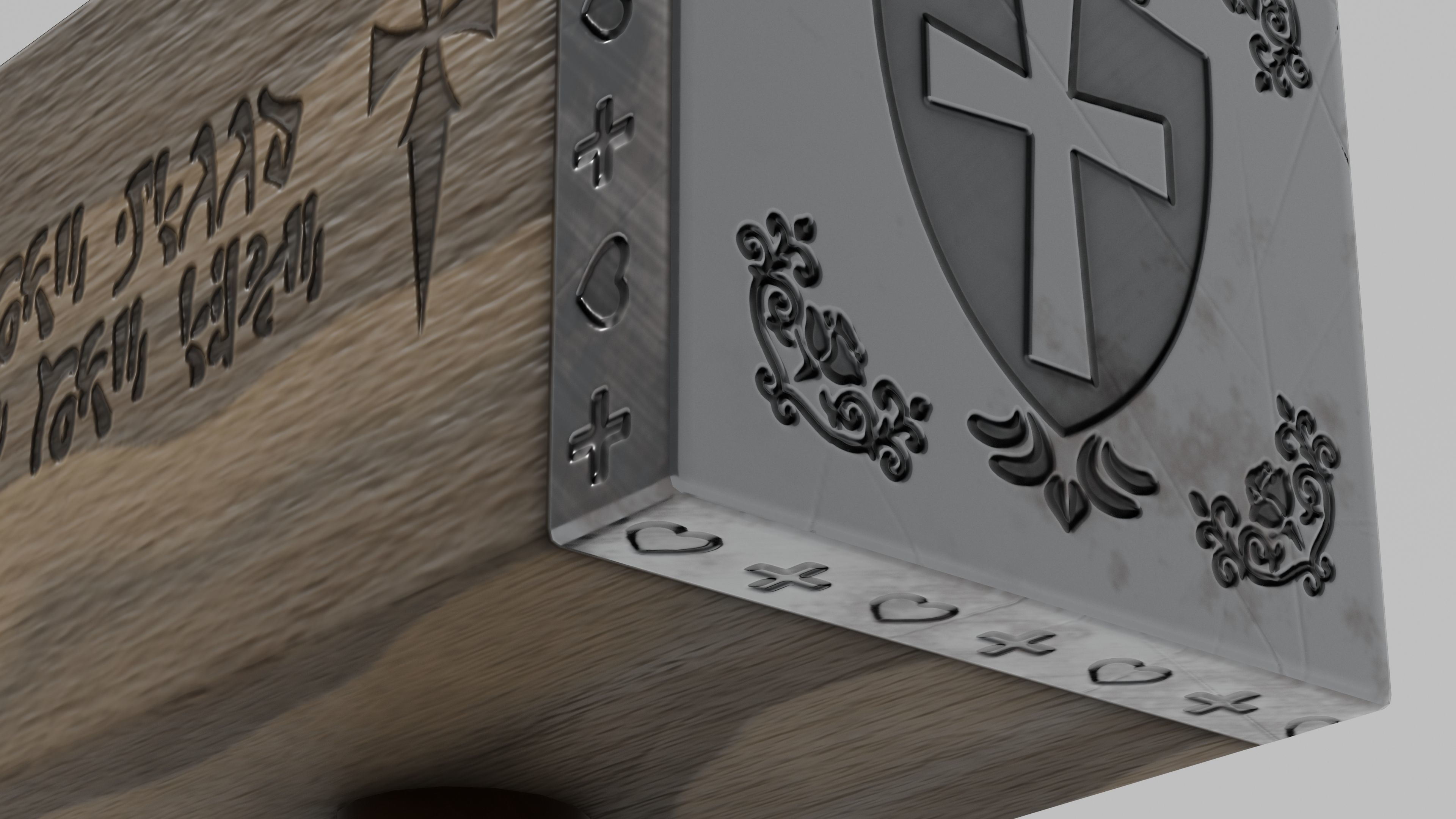 OB 00 17 vampire hunter hammer a Low-poly 3D model_3