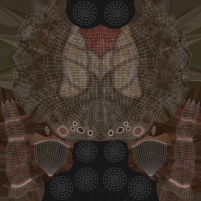 Spider Rigged and Animated Low-poly 3D model_29