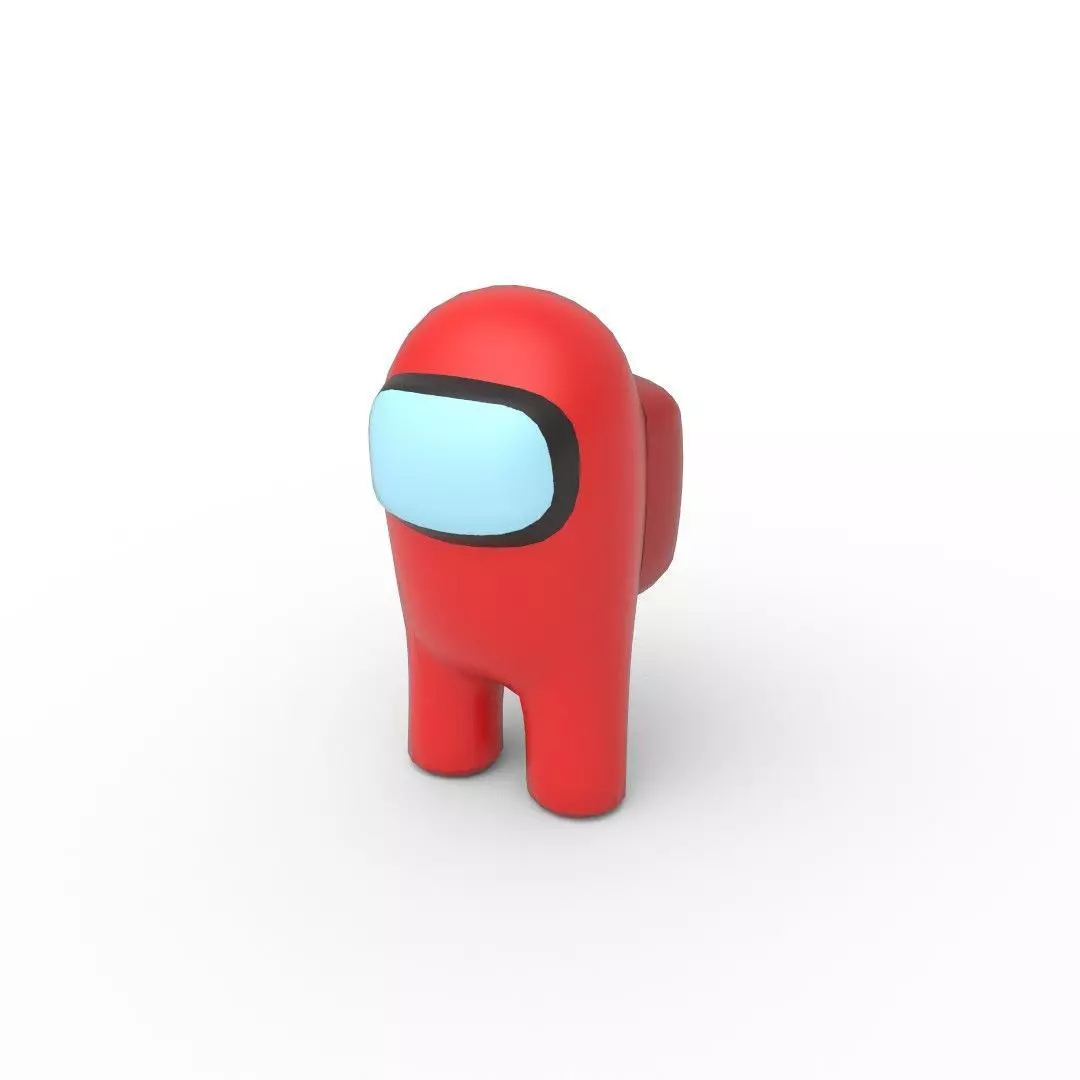 Among Us Game Ready Low Poly Model Low-poly 3D model_0