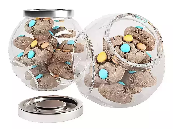 Chocolate Chip Cookies in a Glass Jar 10