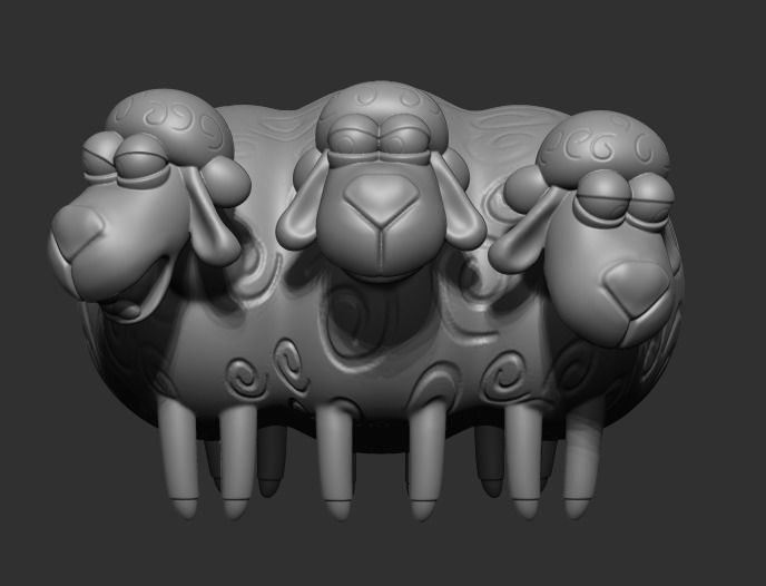 Billy - Goat and Gruff  3D model_5
