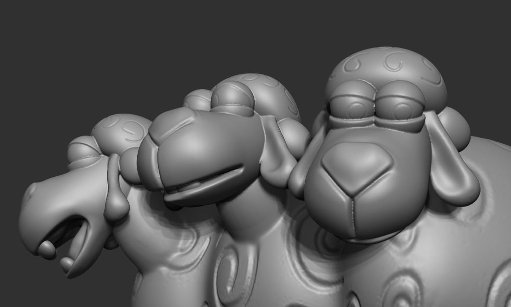 Billy - Goat and Gruff  3D model_3