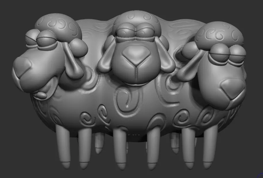 Billy - Goat and Gruff  3D model_0