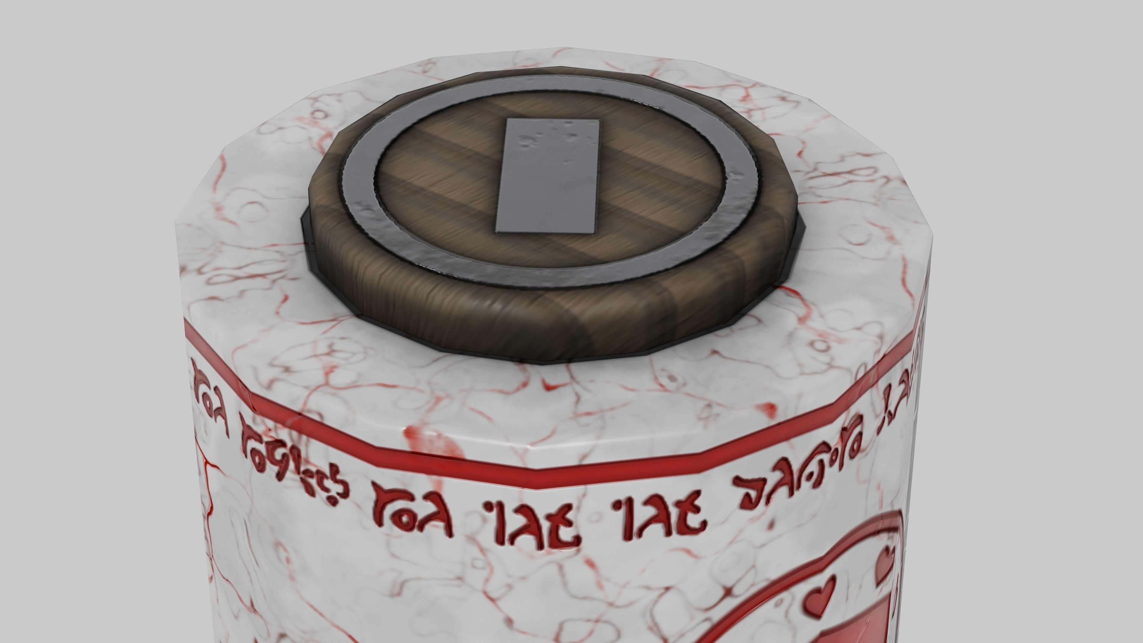 OB 00 18 vampire hunter hammer b Low-poly 3D model_2