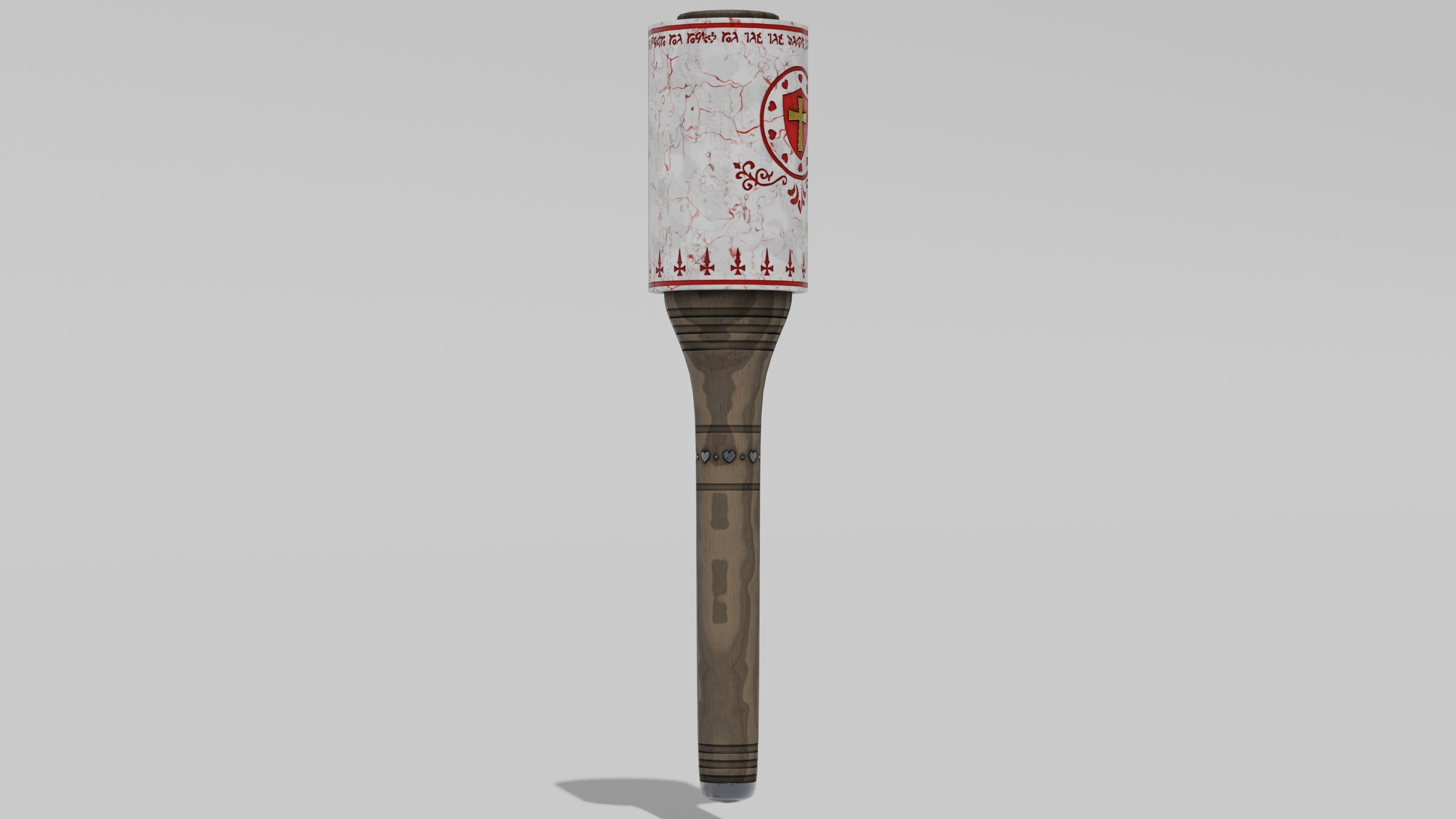 OB 00 18 vampire hunter hammer b Low-poly 3D model_1
