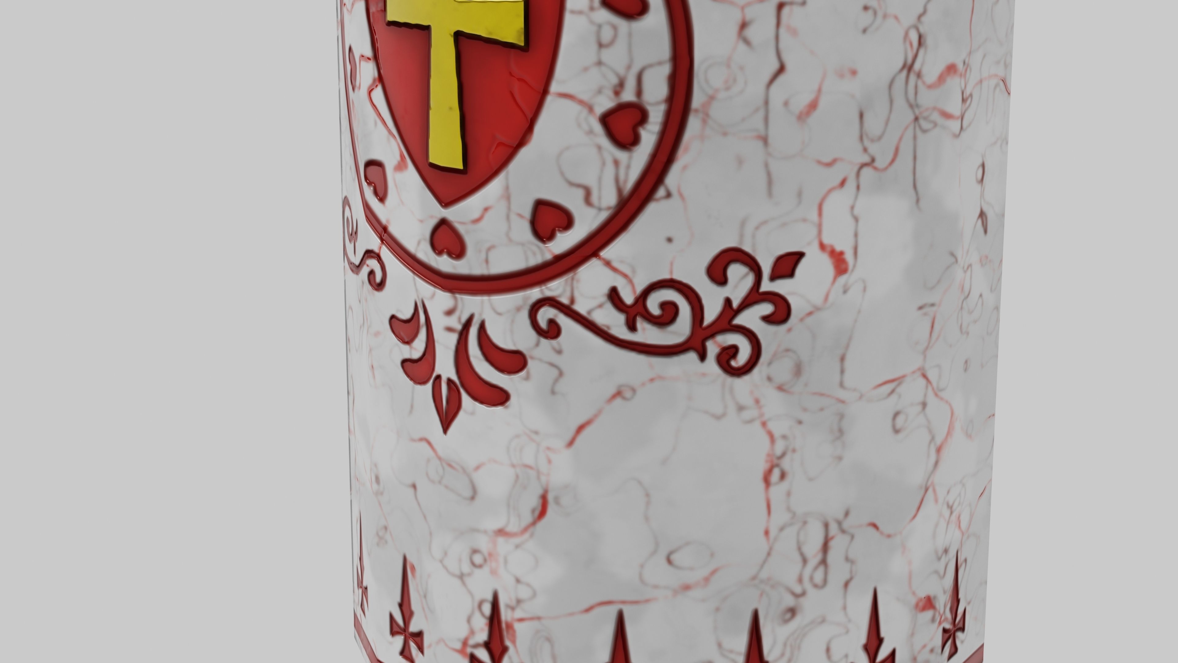 OB 00 18 vampire hunter hammer b Low-poly 3D model_3