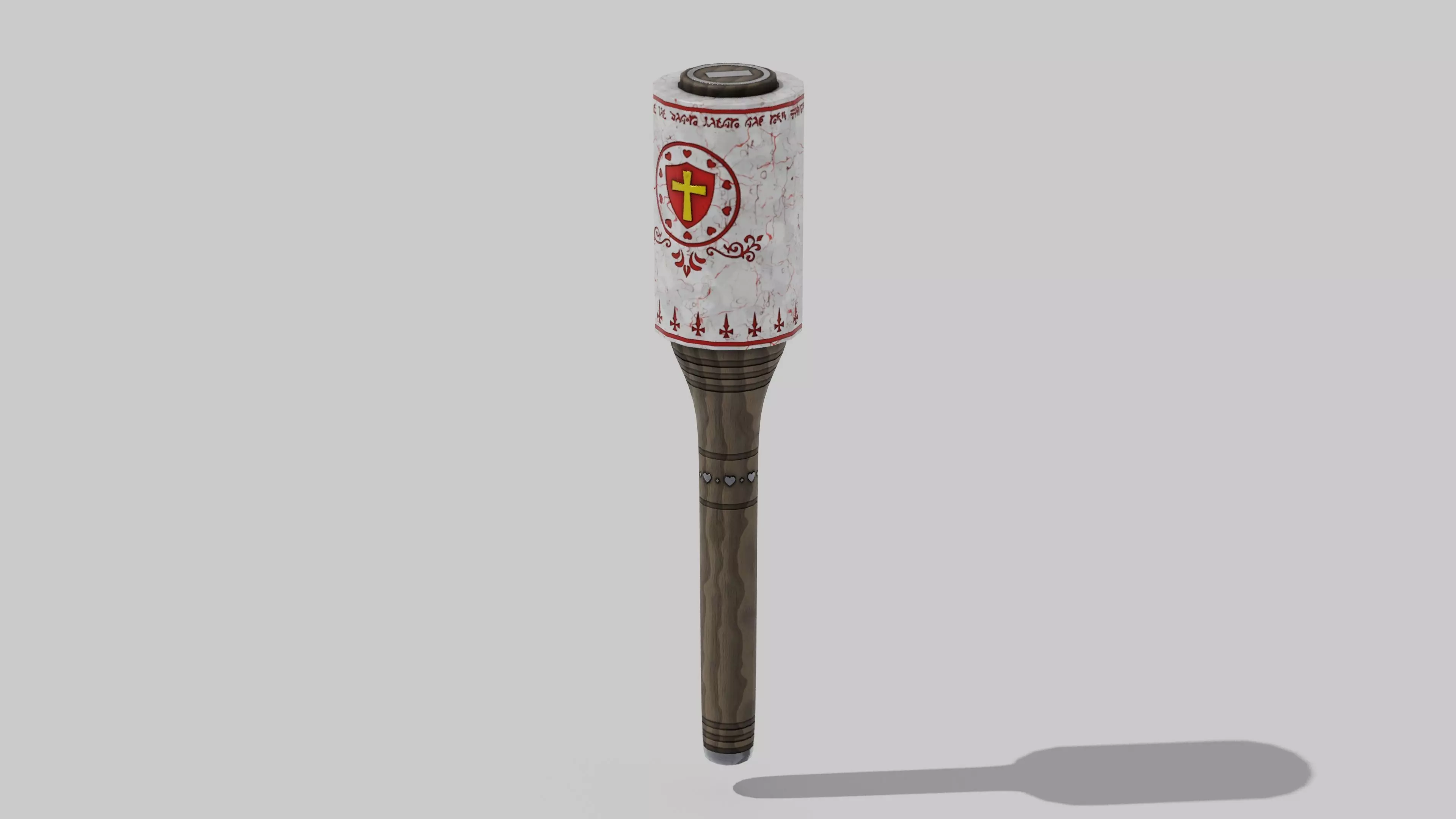 OB 00 18 vampire hunter hammer b Low-poly 3D model_0