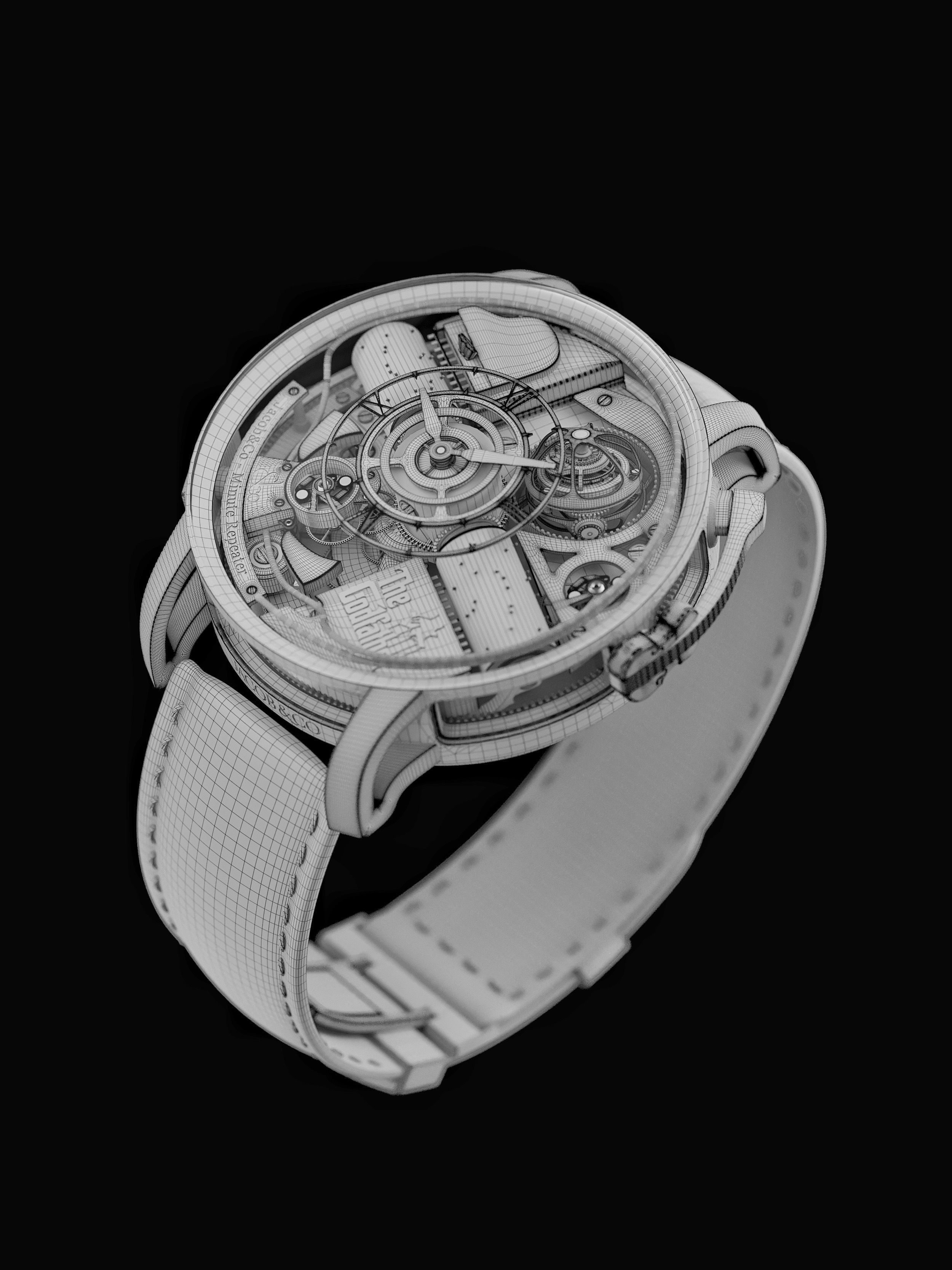 Jacob and Co Godfather Minute repeater 3D model_7