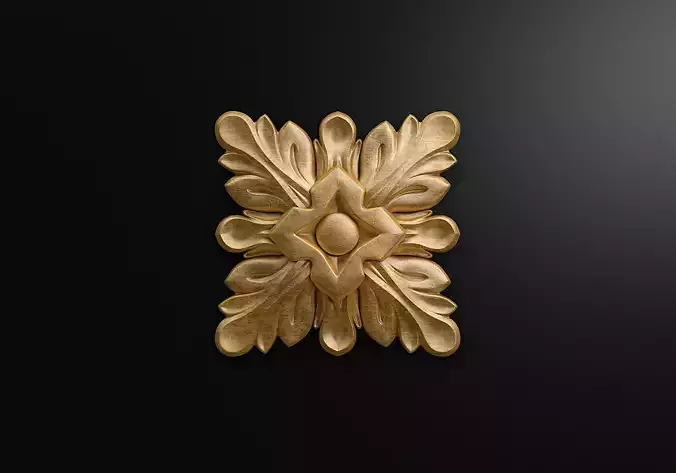 Carved rosette