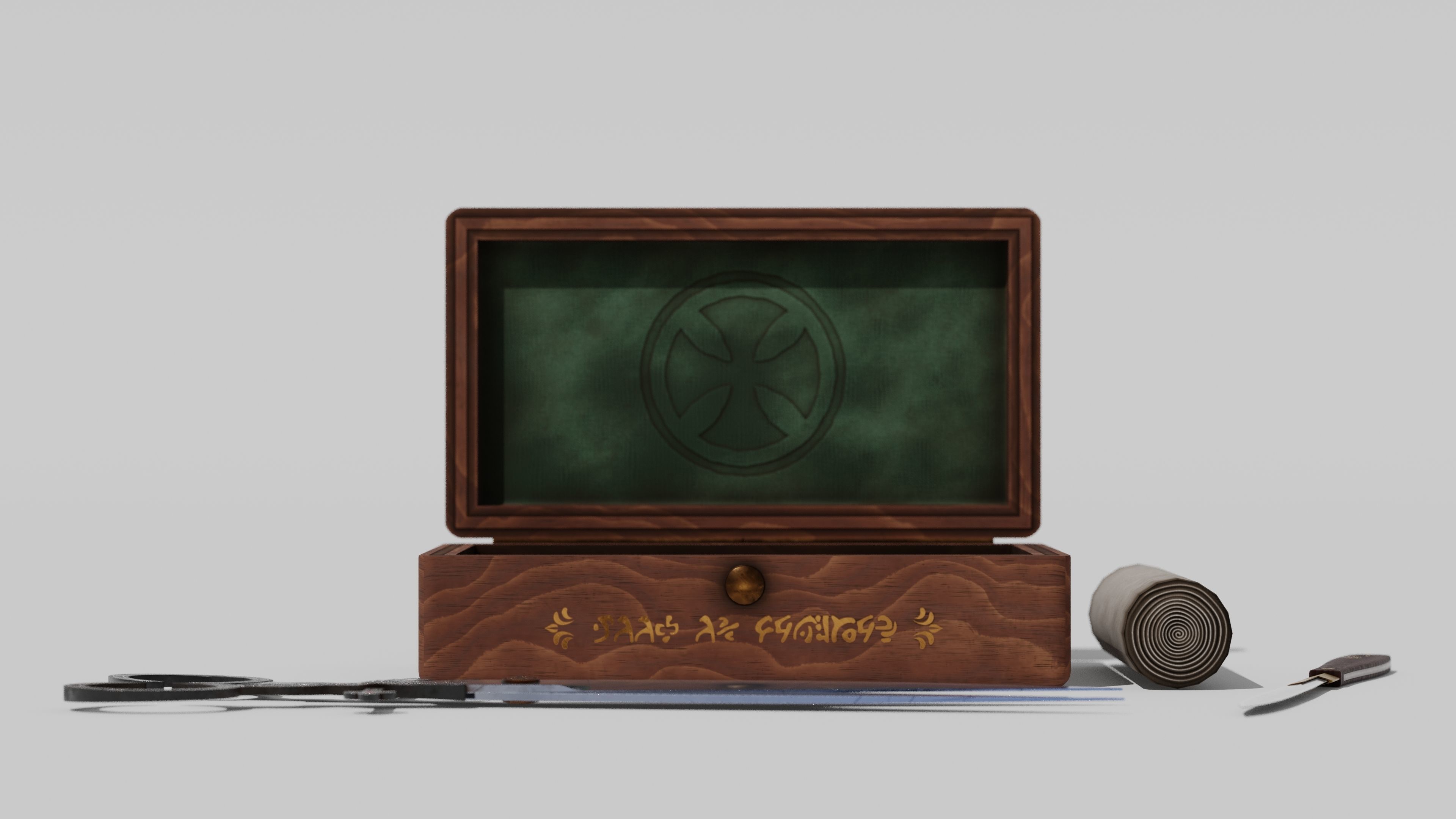 OB 00 20 vampire hunter medical kit Low-poly 3D model_10