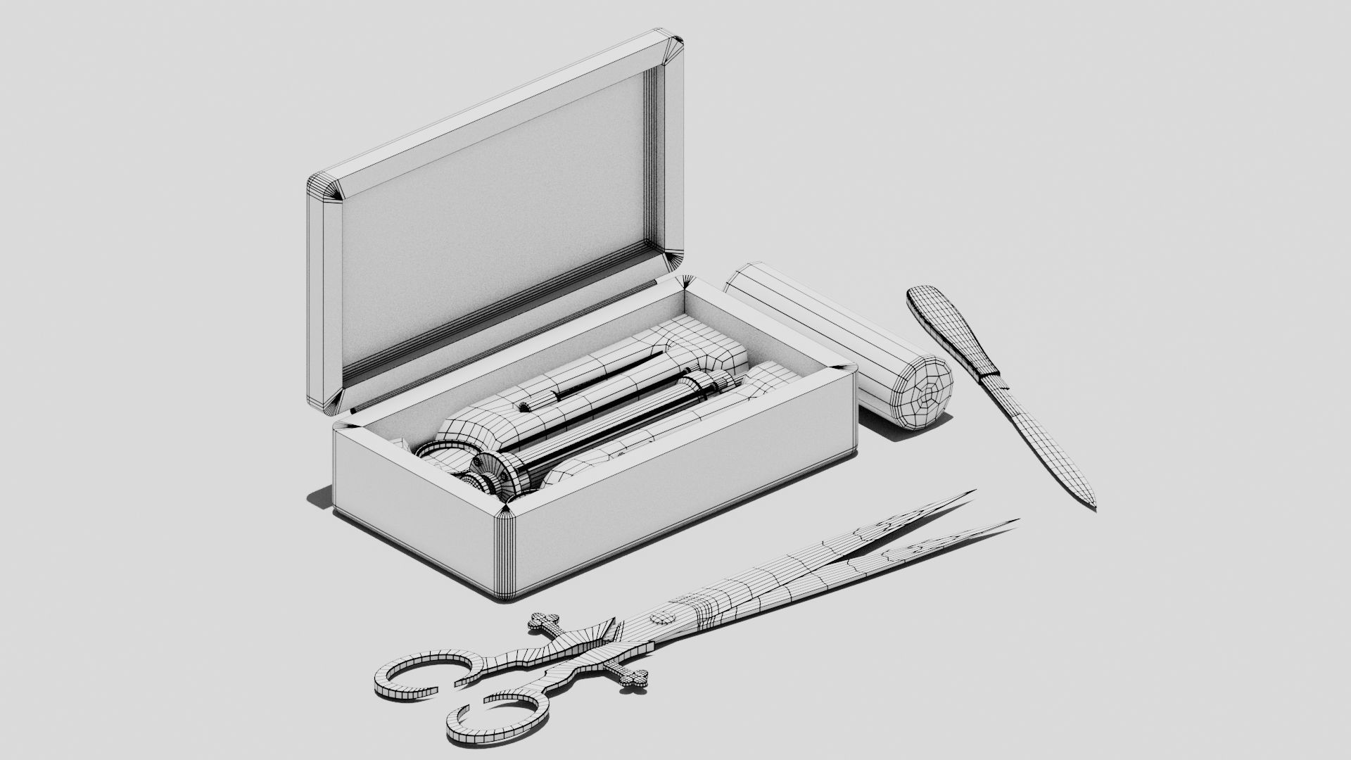 OB 00 20 vampire hunter medical kit Low-poly 3D model_19