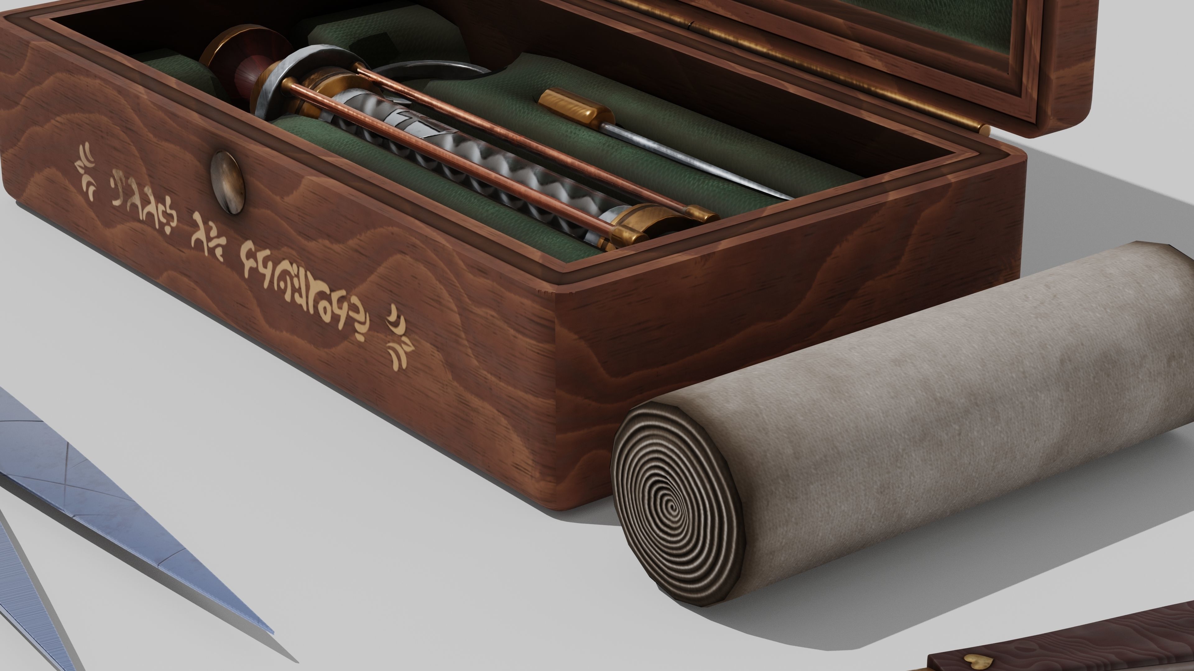 OB 00 20 vampire hunter medical kit Low-poly 3D model_6