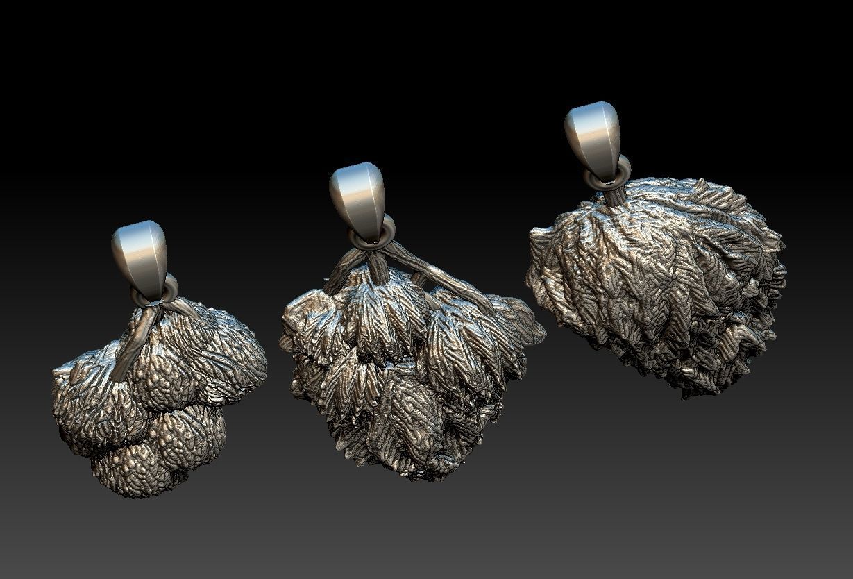 Cannabis Ganja pendants 3D print model_15