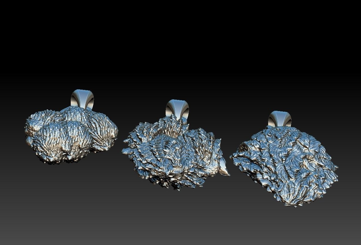 Cannabis Ganja pendants 3D print model_20