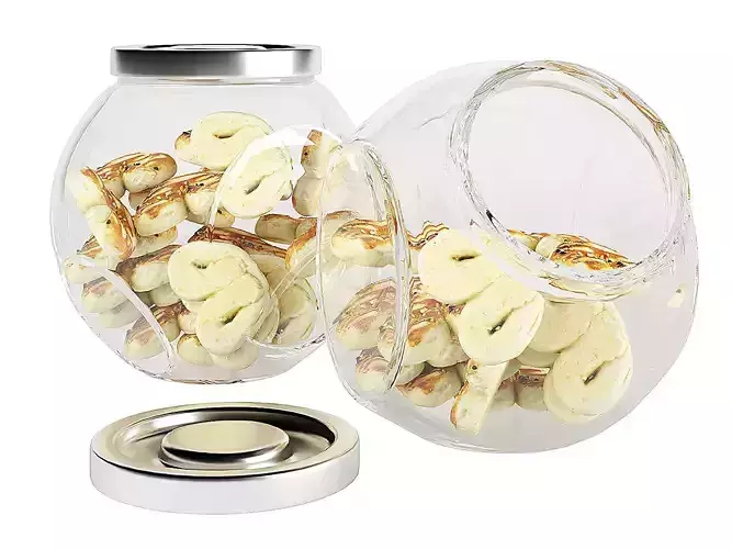 Chocolate Chip Cookies in a Glass Jar 11