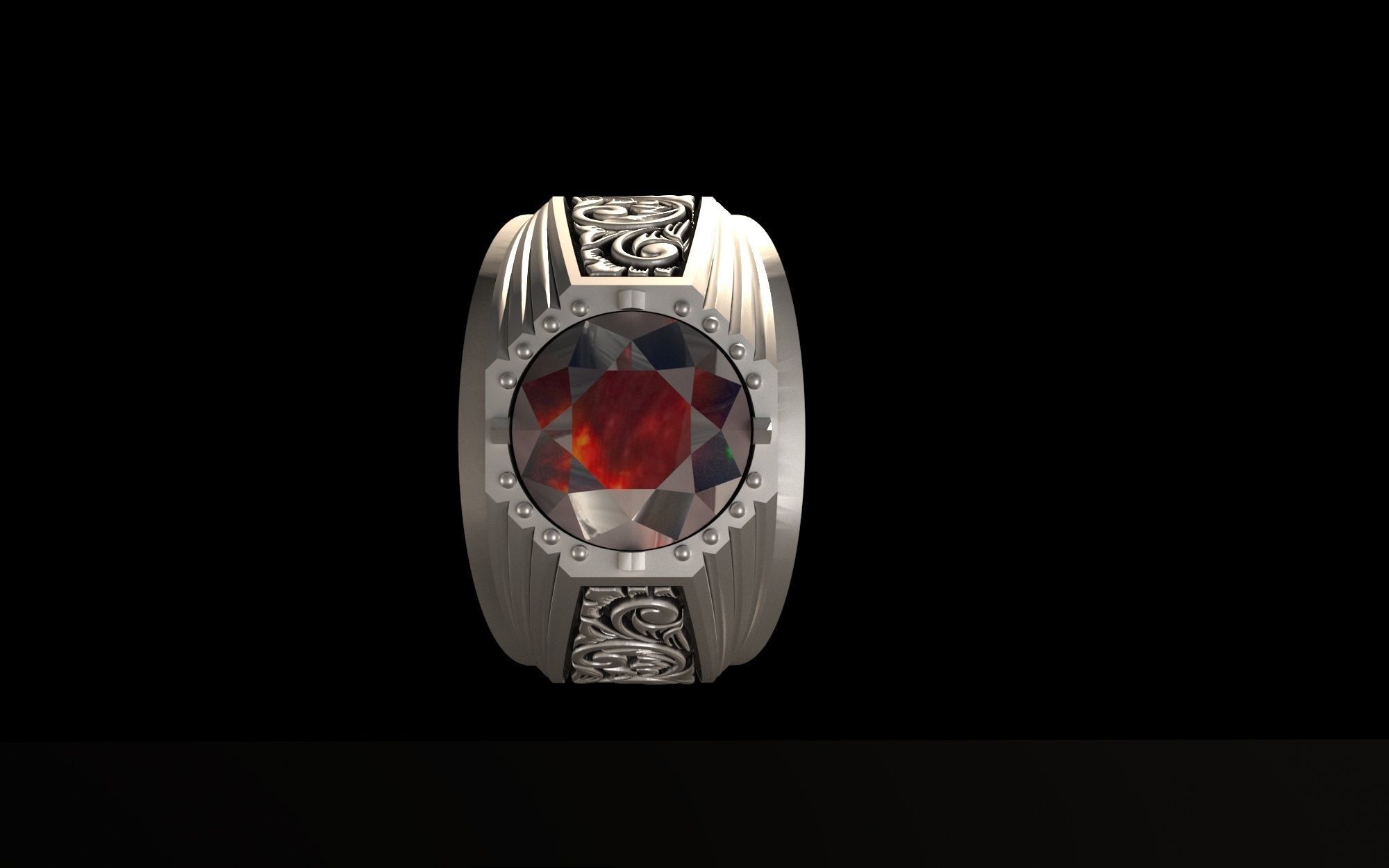 New Man Ring 3D print model_4