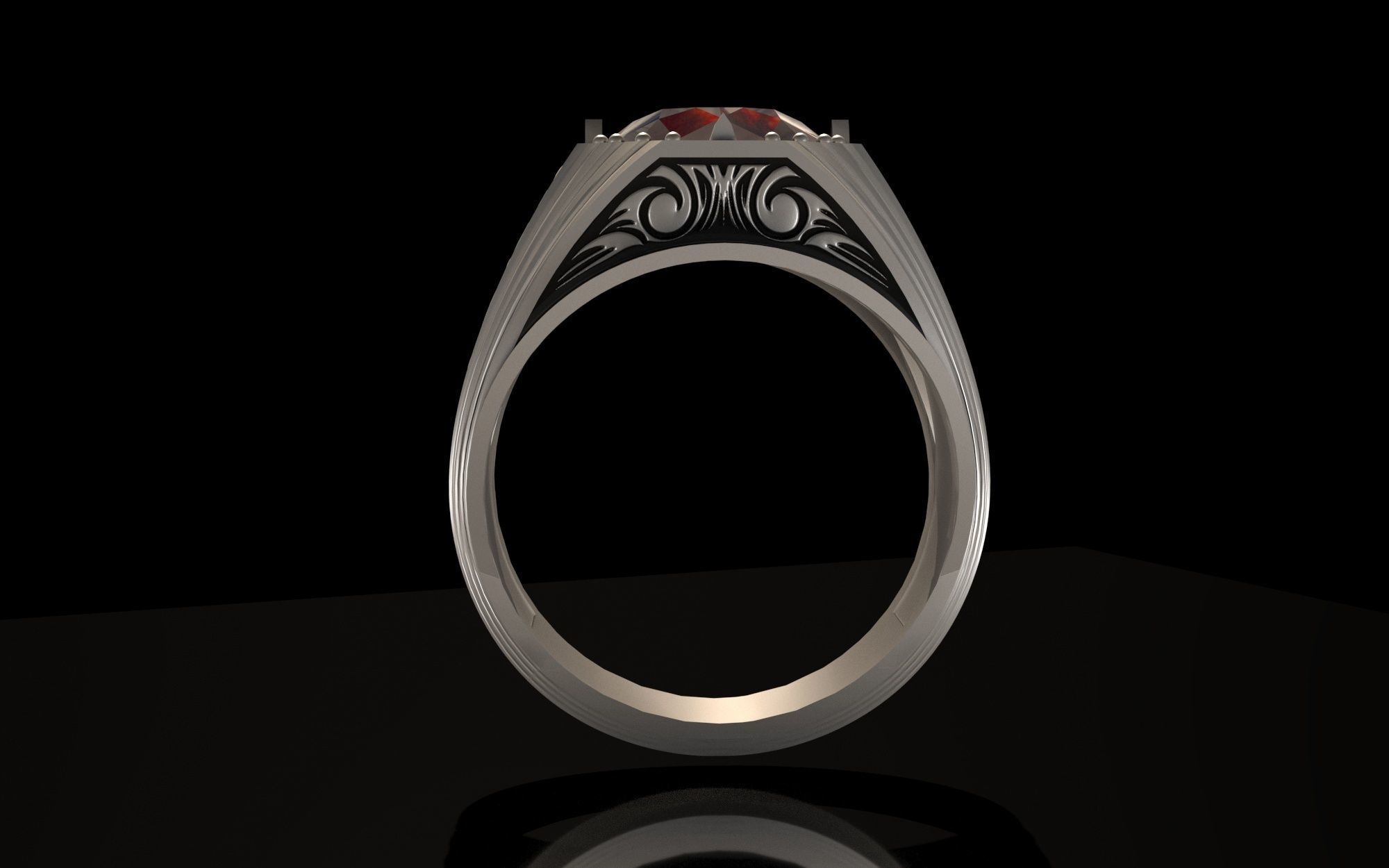 New Man Ring 3D print model_2
