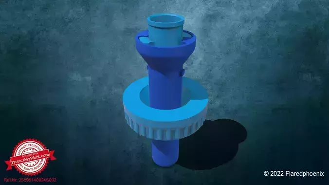 Anschlussrohr Abwassertank Wohnwagen 3D print model