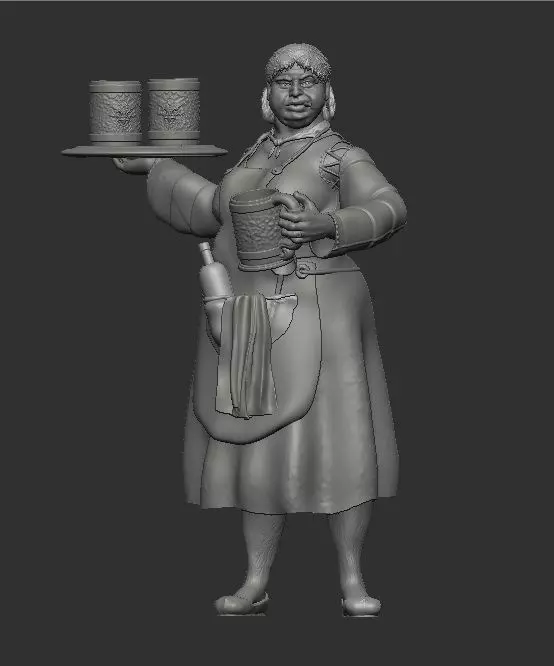 Female Innkeeper 3D print model_0