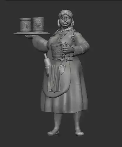 Female Innkeeper 3D print model Female Innkeeper 3D print model