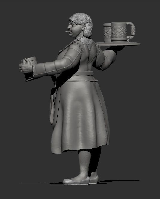 Female Innkeeper 3D print model_2