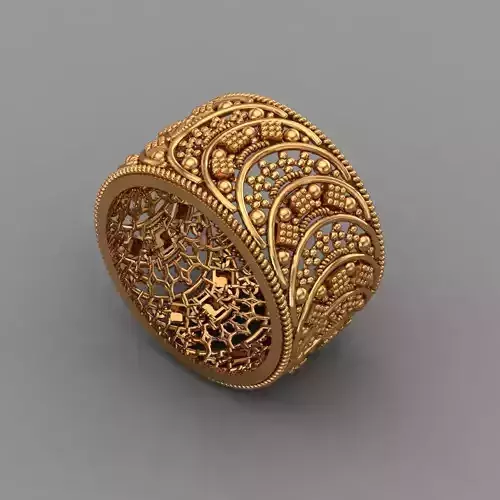Gold ring band jewelry for woman