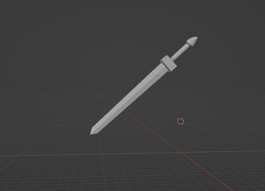 Roman Spatha Short Sword Free low-poly 3D model_2