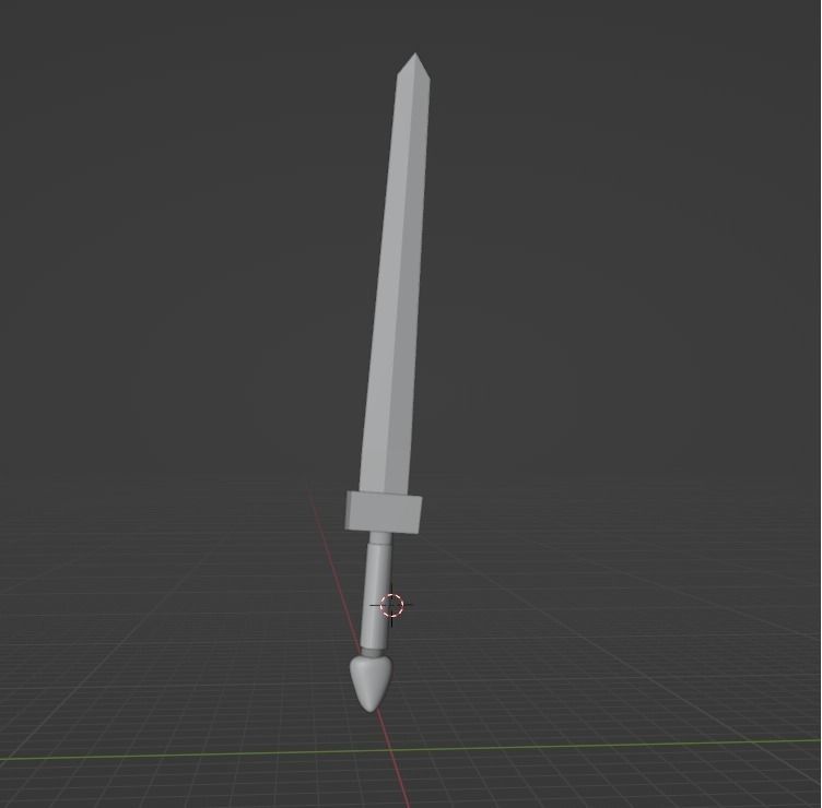 Roman Spatha Short Sword Free low-poly 3D model_3