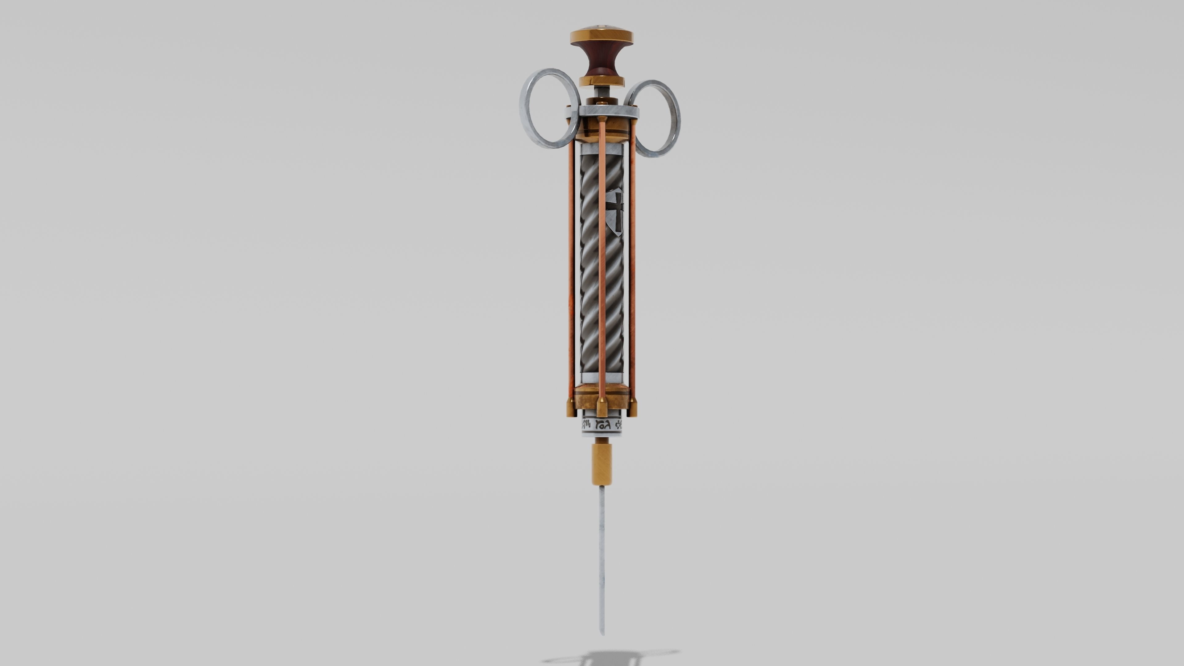 OB 00 24 vampire hunter syringe Low-poly 3D model_3