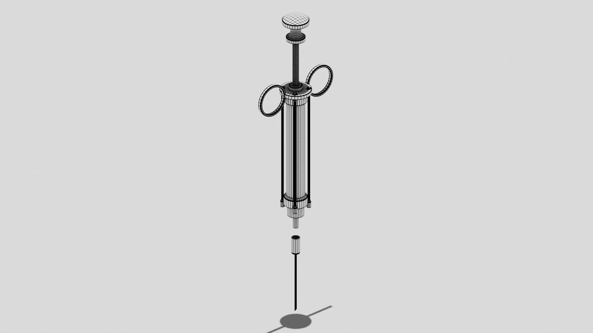 OB 00 24 vampire hunter syringe Low-poly 3D model_8