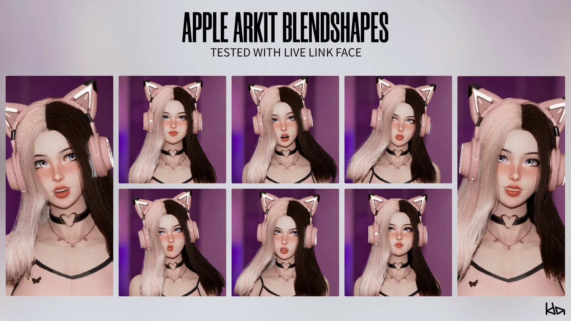 Gamer Girl - Game Ready Low-poly 3D model_7